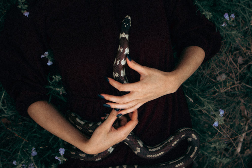 Portraits with snake