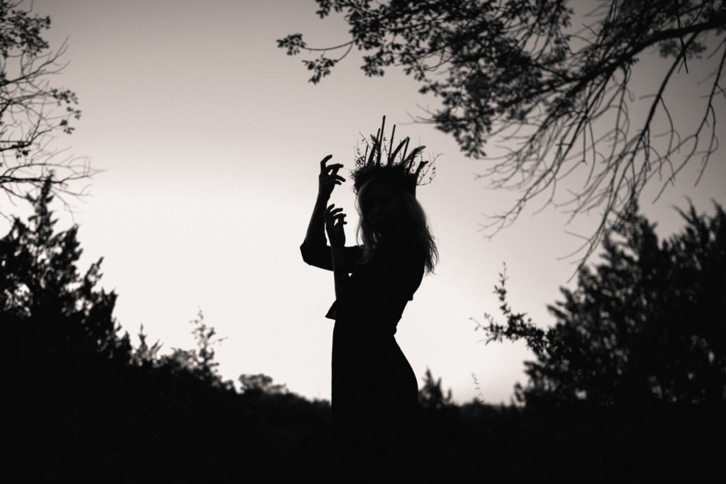 Witchy silhouette portrait 
