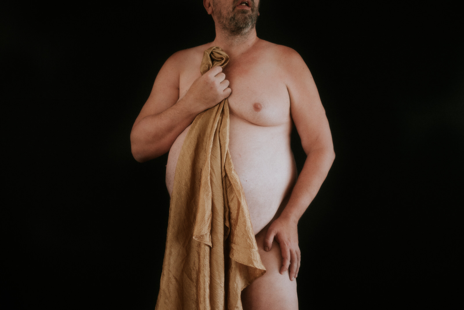 Male implied nude photography