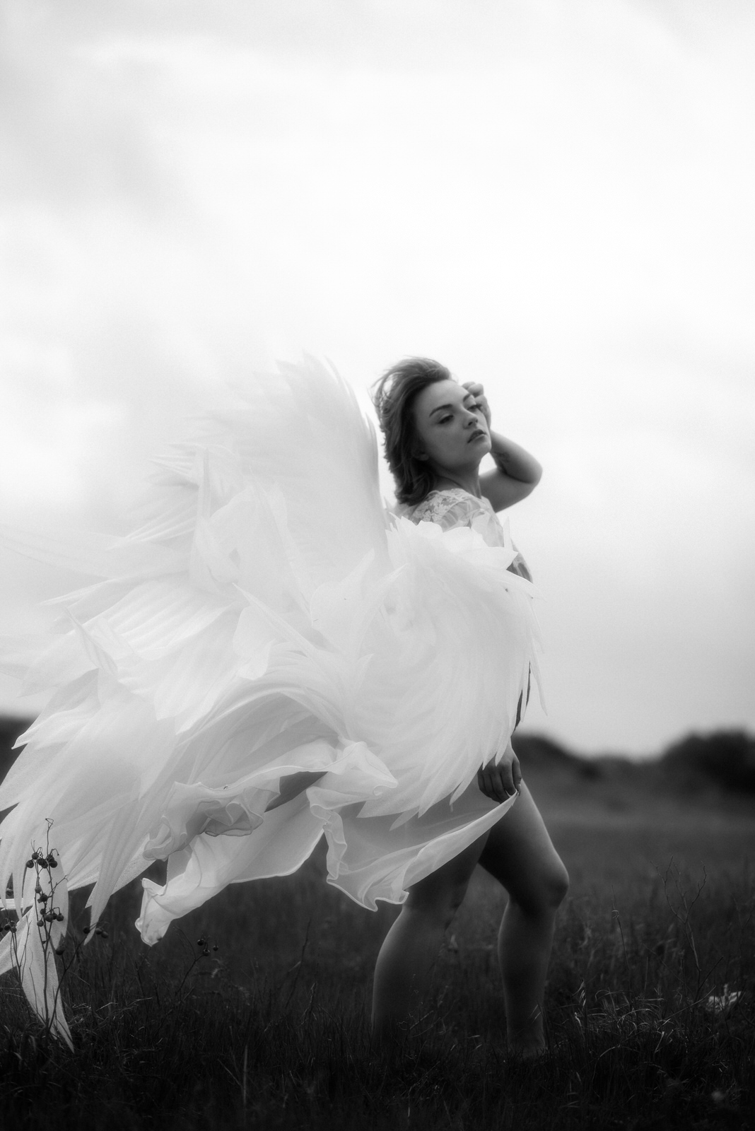 Artistic angel wing photoshoot by Royal Lune Photo in Texas